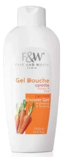 FAIR & WHITE Original Carrot Shower Gel (1000ml) Sareya Beauty Supply Store